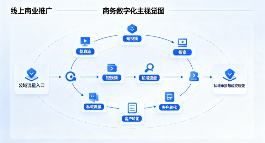 固镇县线上商业推广怎么做？全域流量闭环搭建与低成本转化实战指南